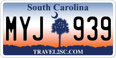 SC license plate MYJ939