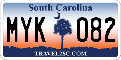 SC license plate MYK082