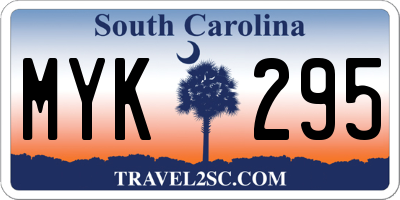 SC license plate MYK295