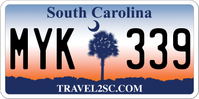 SC license plate MYK339