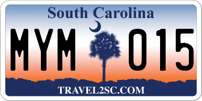 SC license plate MYM015