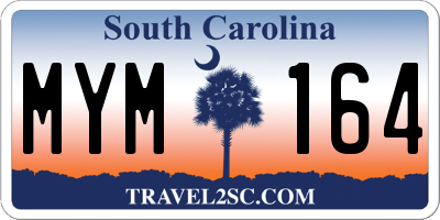 SC license plate MYM164
