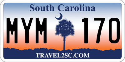 SC license plate MYM170