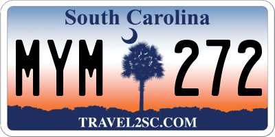 SC license plate MYM272