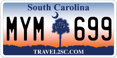 SC license plate MYM699