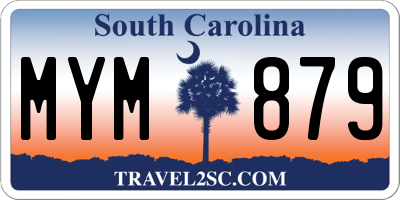 SC license plate MYM879