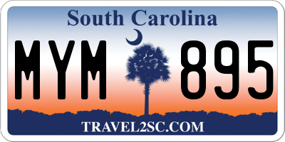 SC license plate MYM895