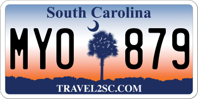SC license plate MYO879