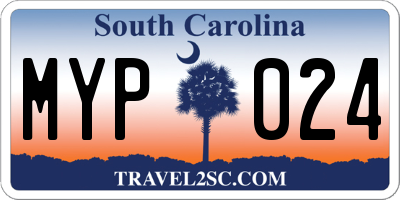 SC license plate MYP024