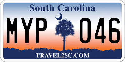 SC license plate MYP046
