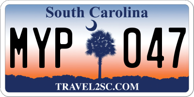 SC license plate MYP047
