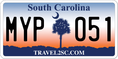 SC license plate MYP051