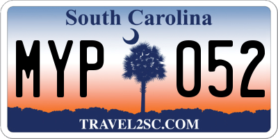 SC license plate MYP052