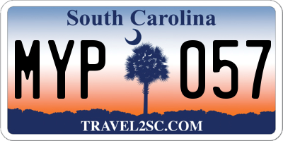 SC license plate MYP057