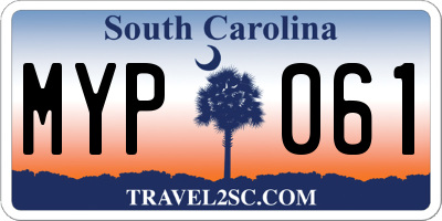 SC license plate MYP061