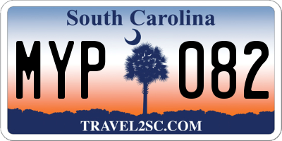 SC license plate MYP082