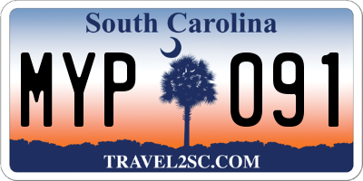 SC license plate MYP091