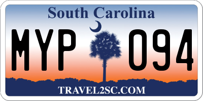 SC license plate MYP094