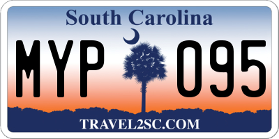 SC license plate MYP095