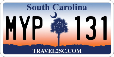 SC license plate MYP131