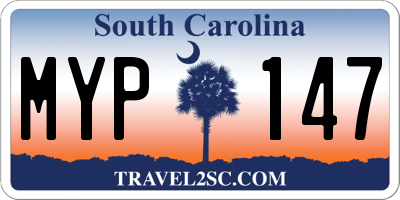 SC license plate MYP147