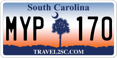 SC license plate MYP170