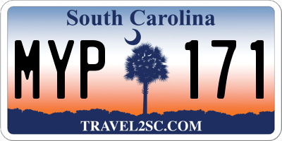 SC license plate MYP171