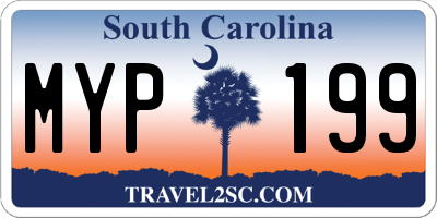 SC license plate MYP199