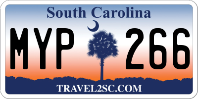 SC license plate MYP266