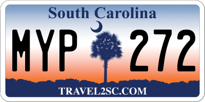 SC license plate MYP272