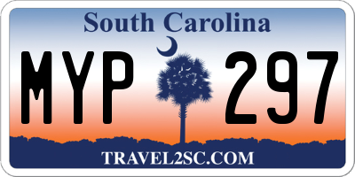 SC license plate MYP297