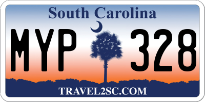 SC license plate MYP328