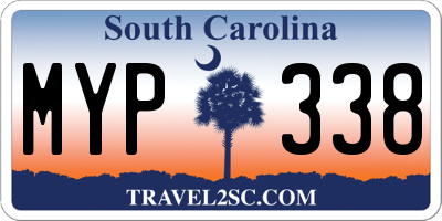 SC license plate MYP338