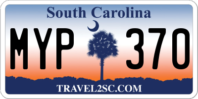SC license plate MYP370