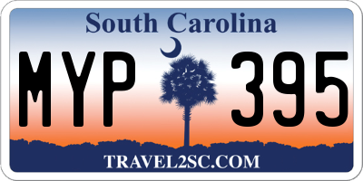 SC license plate MYP395