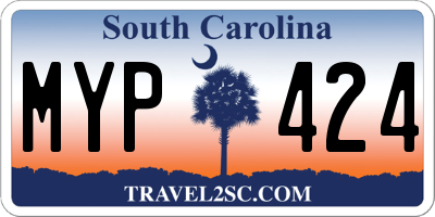 SC license plate MYP424