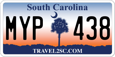 SC license plate MYP438