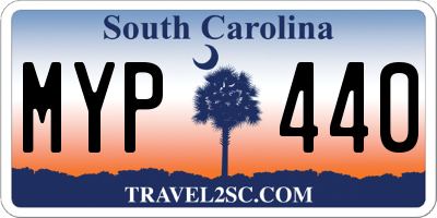 SC license plate MYP440