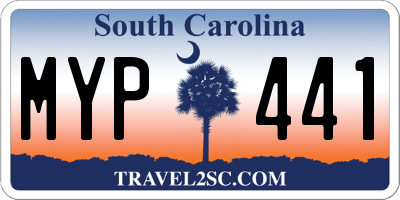 SC license plate MYP441
