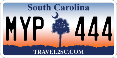 SC license plate MYP444