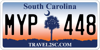 SC license plate MYP448