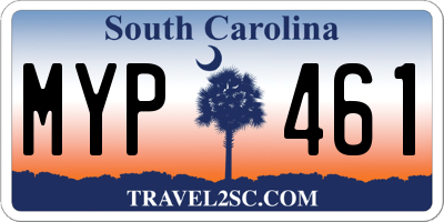 SC license plate MYP461