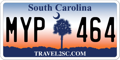 SC license plate MYP464