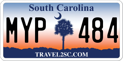 SC license plate MYP484