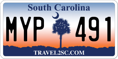 SC license plate MYP491