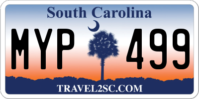 SC license plate MYP499