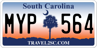 SC license plate MYP564