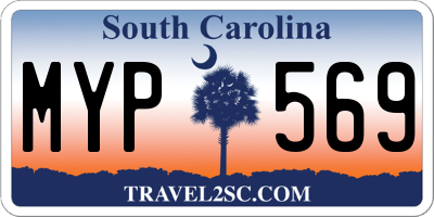 SC license plate MYP569