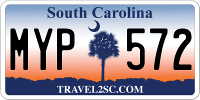 SC license plate MYP572