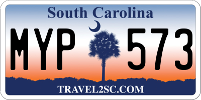 SC license plate MYP573